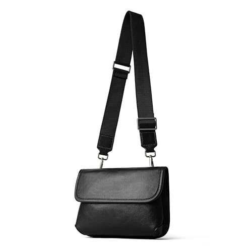 Genuine Leather Men Clutch Bags Purse Handbags Business Zipper Wallet Crossbody Fashion Bag Travel Bag