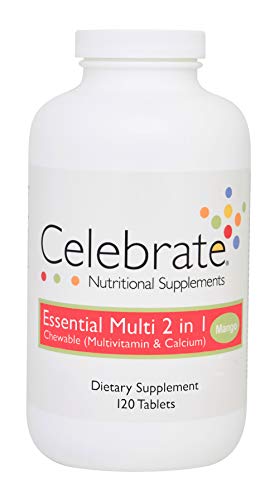 CELEBRATE Essential Multi 2-in-1 Bariatric Supplements â€“ Post Weight Loss Surgery Multivitamin (Mango)