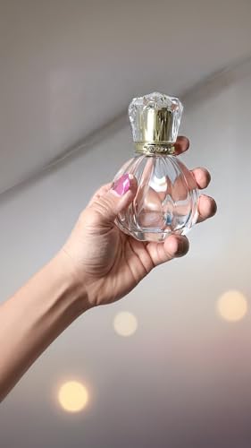 50ML 1.7 OZ Refillable Atomizer Spray Glass Empty Perfume Bottles for Travel