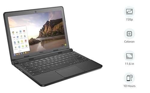 KJD Used Chromebook Laptop 11-3120 P22T 11.6 Inches Intel Celeron N2840 2.16GHz Processor 4GB RAM 16GB SSD Chrome OS PC Notebook Top Apperance Covered by Computer Skin with Charger (Upgraded)