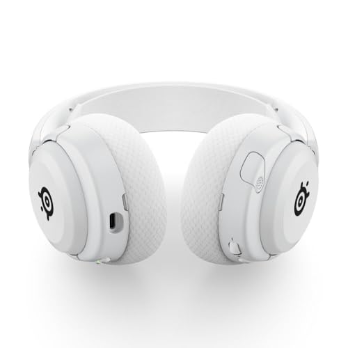 SteelSeries Arctis Nova 5 Wireless - Gaming Headset for PC, PS5, PS4, Switch, Mobile - White - 100+ Audio Presets - Neodymium Magnetic Drivers - 60H Battery - 2.4GHz or BT - ClearCast Gen2.X Mic