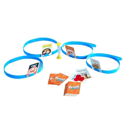 Animal Guess Who? | 4-Player Headband Board Game | 54 Animal Cards | Wild Party Fun fFor Families And Kids 3+