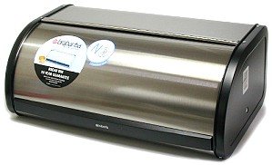 Brabantia Roll Top Bread Box, Medium - Matte Steel 348907