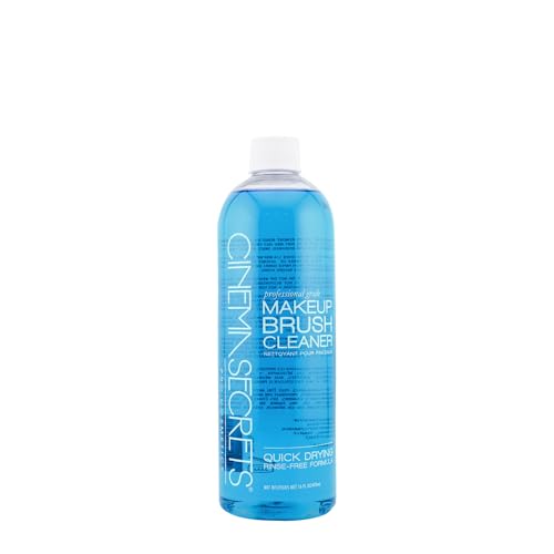Cinema Secrets Original Makeup Brush Cleaner Solution - Professional Cleanser for Makeup Brushes - Quick-Drying, Rinse-Free Formula - Removes Stubborn Waterproof Make Up - Vanilla (16 fl oz)