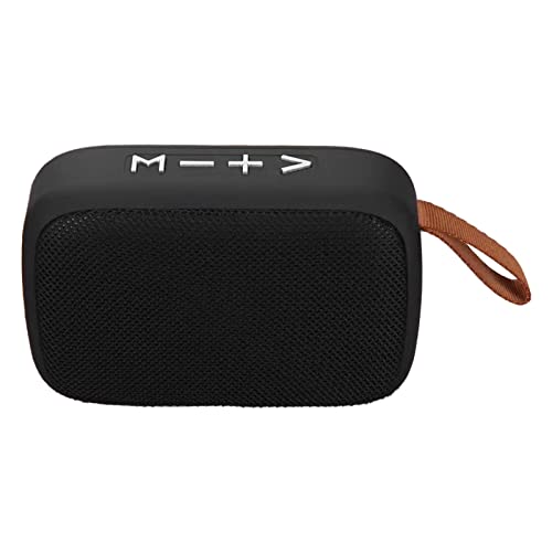 Denash Portable Speaker, Stereo Subwoofer FM Function Rechargeable Support Memory Card Mini Speaker Energy Saving with Hand Strap for Indoor for Tablet