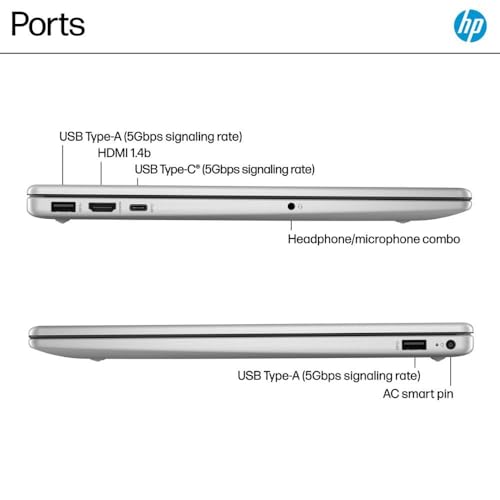 HP 15.6" Touchscreen Laptop, Intel Core i5-1235u, 16GB Memory, 512GB SSD, Intel Iris Xe Graphics, Wi - Fi 6E, Windows 11 Home, Ideal for Students and Business, Natural Silver