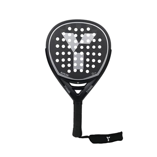 Y1 Padel, Elite 18C, Padel Racket, 18k Carbon Fibre Face, Carbon Frame, Elite Core Foam, Sandpaper Finish, Diamond Shape, Padel Racquet, Textreme Carbon, Top Range