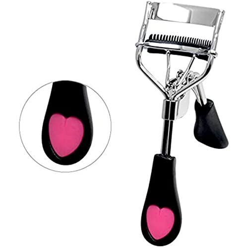 XBLDS Eyelash Curler Lash Curling Tool False Lashes Accessory with Built in Comb(Black)