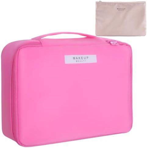 Queboom Travel Makeup Bag Cosmetic Bag Makeup Bag Toiletry bag for women and girls