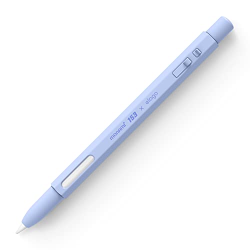 elago x MONAMI Pencil Case Compatible with Apple Pencil 2nd Generation Cover Sleeve, Classic Design, Compatible with Magnetic Charging and Double Tap - Viola
