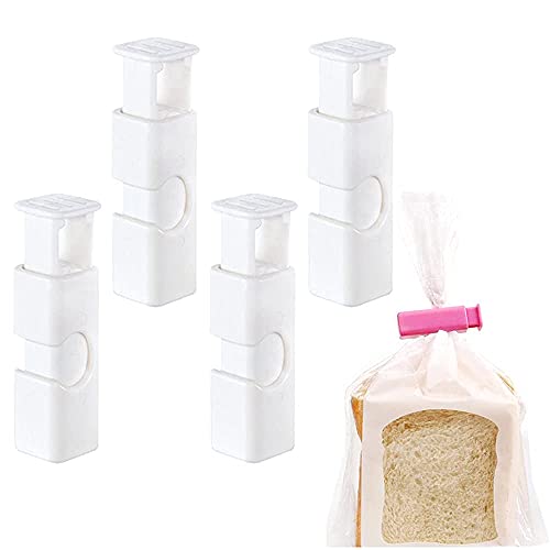 4 x Bag Sealing Clips Bag Clips Food Storage Clips Air Tight Seal Grip Food Sealing Bag Clips Kitchen Home Office Usage for Coffee Opened Fresh Food Bags
