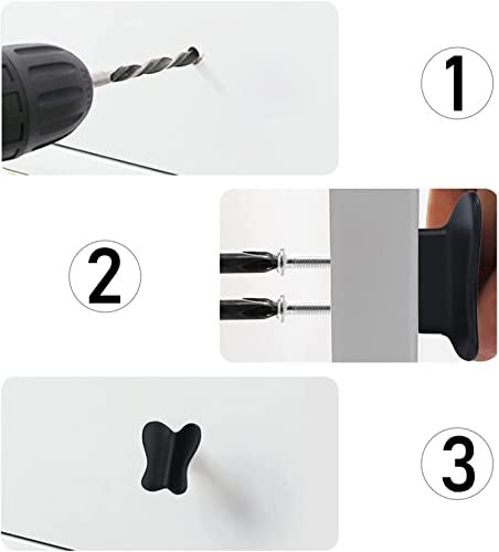 SYOSI Cabinet Knobs, Drawer Dresser Knobs, Pulls Animal Cabinet Hardware Zinc Alloy Handles Furniture Cupboard Wardrobe Door Handle Butterfly 4 Pcs (Black)
