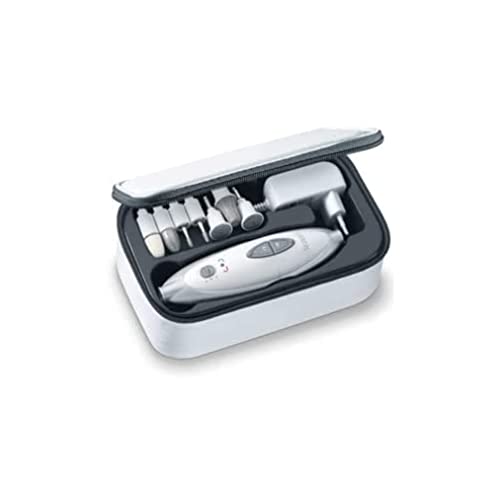 Sanitas SMA 35 Electric Manicure Pedicure Set with 7 Nail Care Attachments White/Silver
