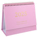 STOBOK Small Desk Calendar,2024-2025 Desk Calenda Flip Calendar Desktop Calendar Desk Tent Calendar Monthly Calendar for Home Office -Pink