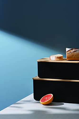 Bodum Bistro Bread Box, Black, Large