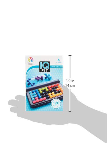 Smart Games IQ Fit, Puzzle Game with 120 Challenges, 6+ Years, SG 423, 9.8 x 2.9 x 14.4 cm (LxWxH)