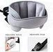 Azonee Child Car Head Support, Sleep Aid Belt, Adjustable Headrest for Child Safety Seat, Adjustable Cotton Car Seat Headrest for Baby Kids Toddler, Head Protector Strap and Neck Support Band (grey)