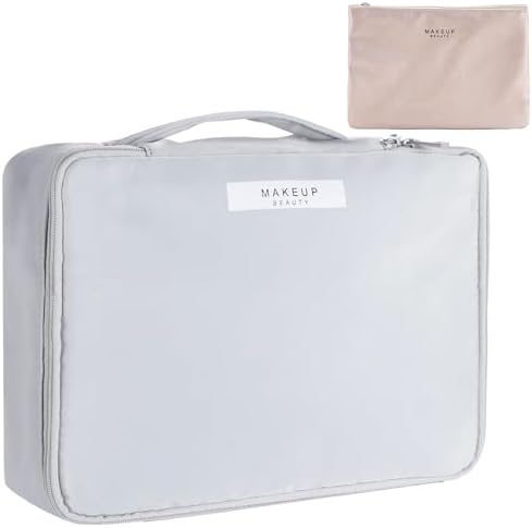 Queboom Travel Makeup Bag Cosmetic Bag Makeup Bag Toiletry bag for women and girls