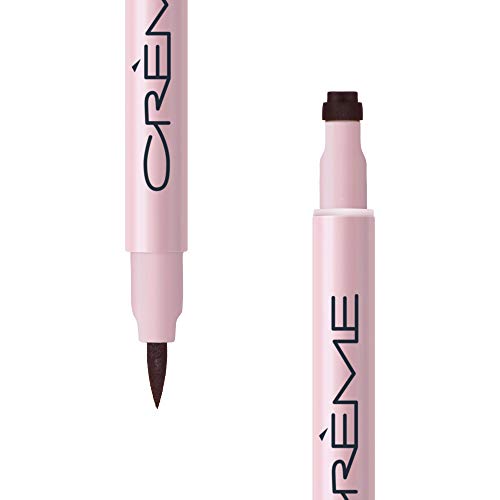 The CrÃ¨me Shop 2-in-1 Liquid Pen Eyeliner & Freckle Stamp. Long-wear. Waterproof, Smudge Proof, Transfer Proof. Made in Korea. -Star Brown