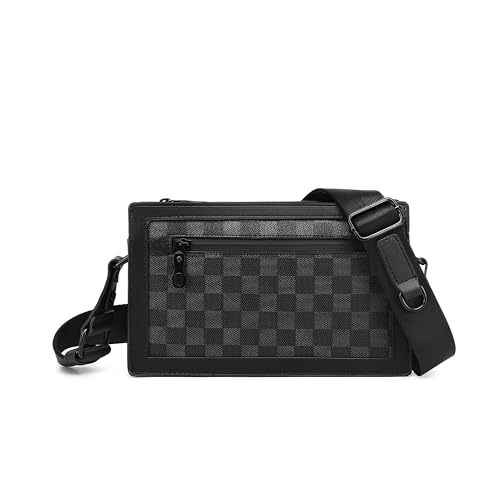 Skycare Men's Leather Chest Bag, Fashionable and Trendy Shoulder Bag, Crossbody Bag, Sling Bag, Bike Backpack.
