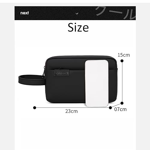 Men's Handbag Clutch Bag Large Capacity Hand bag Clutch Bag Men's Carry-all Bag with Multiple Pockets Daily Use for Men