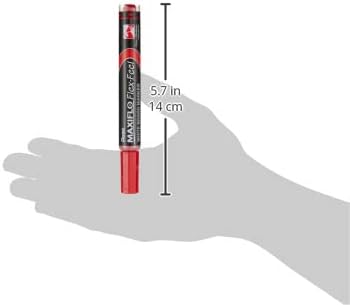 Pentel Maxiflo Flex-Feel White Board Marker Wallet 4-Pieces, Assorted
