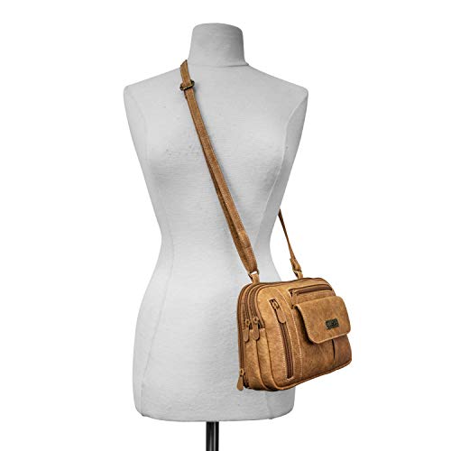MultiSac Zippy Triple Compartment Crossbody Bag