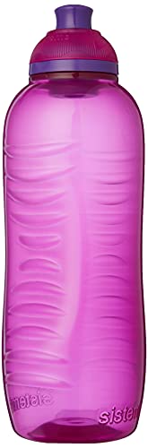 Sistema Hydrate Twist 'N' Sip Water Bottle, 460 Ml - Pink