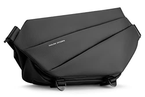 (MS) Markliden Body Bag, Large Capacity, Men's, Pouch, Shoulder Bag, Multi-functional, Sports, Water Repellent, Anti-Skimming, Waist Bag, Hip Bag, For Work, School, Commute, Outdoor Activities