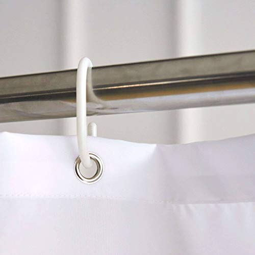 HUOLEO Fabric Shower Curtain, Polyester Waterproof Bathroom Curtain with Hooks Machine Washable Easy Care for Bathroom Bathtub-200X200cm(79X79in)