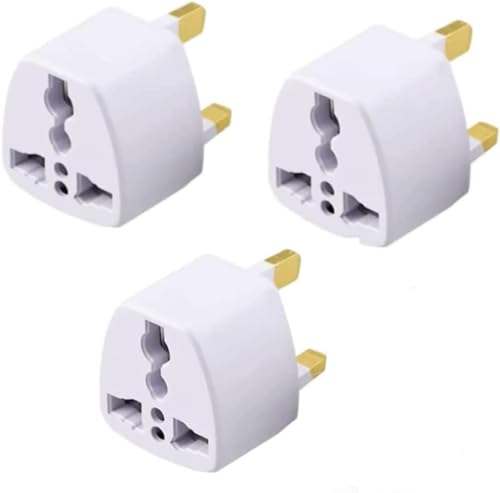 SKY-TOUCH 3 Pieces Universal travel Plug Adapter, AU, UK, EU to US AC Power Plugs Adapter, 3 Pin Travel Wall Plug Converter