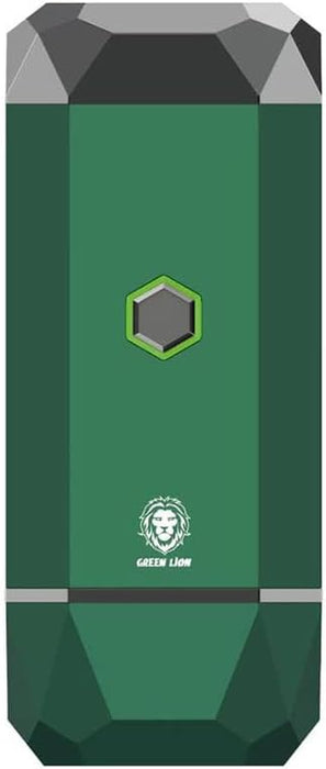 Green Lion Smart Bakhour Rechargeable Electric Car Incense Burner, USB-C Portable Mini Burner, Aluminum Alloy Design, Strong Power for Fast Burning, Long-Lasting Fragrance - Green