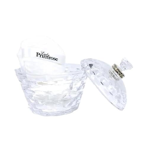 Lady Primrose Tryst Footed Powder Jar with Dusting Silk