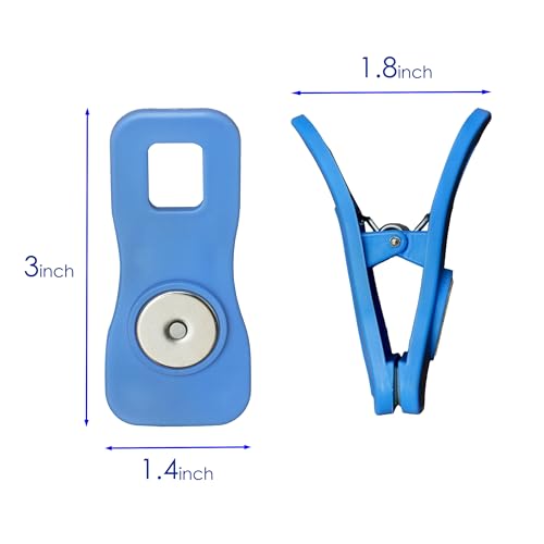 Yarall 10 Pcs Bag Clips with Magnet- Food Clips, Chip Clips, Bag Clips for Food Storage with Air Tight Seal Grip, Snack Bags and Food Bags with Colors(Green, Yellow, Red, Blue, Purple)