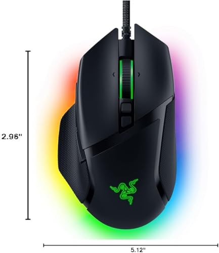 Razer Basilisk V3 Customizable Ergonomic Gaming Mouse: Fastest Mouse Switch, Chroma RGB Lighting 26K DPI Optical Sensor 11 Programmable Buttons HyperScroll Tilt Wheel - Classic Black