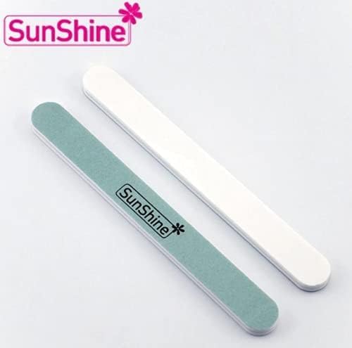 Sunshine Nail Shine Buffer Nail File 600/3000 Grit, 15 Pieces, Two-Sided Manicure and Pedicure Tools