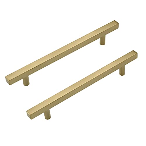 LONTAN 10 Pack Gold Cupboard Handles 160mm Gold Kitchen Handles Cabinet Hardware Drawer Pulls Kitchen Cupboard Furniture Stainless Steel