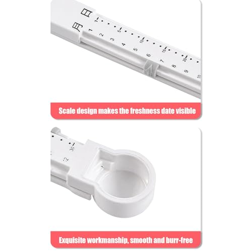 Food Bag Sealing Clip | Food Storage Sealing Bag Clips | 6X Food Package Sealing Clamp with Time Scale for Snacks, Coffee, Sandwich, Candy