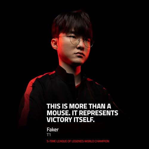 Razer Viper V3 Pro Wireless Esports Gaming Mouse: Symmetrical, 55g Lightweight, 8K Polling, 35K DPI Optical Sensor, Gen3 Optical Switches, 8 Programmable Buttons, 95 Hr Battery - Faker Edition