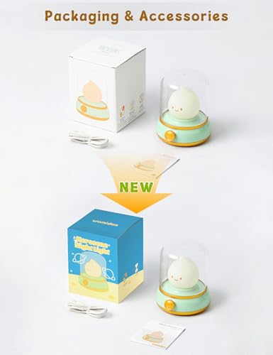 WANIDEA Cute Chibi Flame Lamp, Anime Cozy Lights, Retro Rechargeable Night Light, Decor, Cute Desk Accessories, Gifts