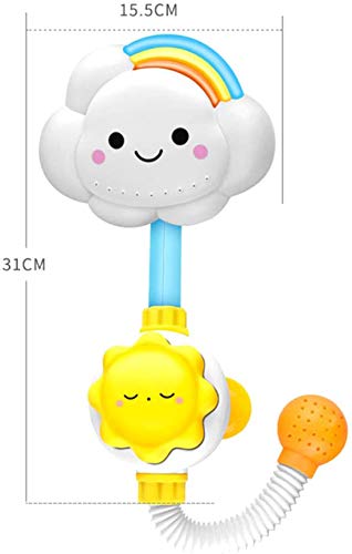 SYOSI Water Spray Bath Toys for Toddlers - Cute Cloud and Rainbow Water Squirt Shower Faucet for Kids - Fun Bathing Accessories for Babies and Toddlers
