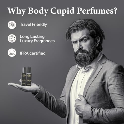 Body Cupid Luxury Perfume Gift Set for Men 4X20 ML | Long Lasting Premium Fragrances | Aqua Wave | Exotic Oud | Mr Wonderful | Aqua Storm | 80 ML