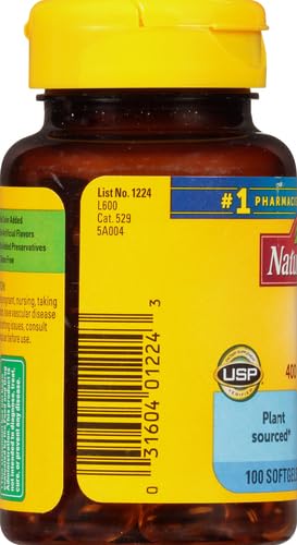 Nature Made E Vitamin 400 IU 100 Liquid Softgels