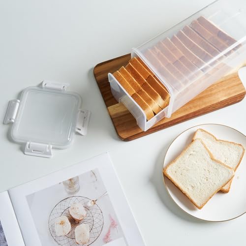 Bread Box with Wooden Lid � Stylish & Durable Bread Storage Container for Fresh Bread, Pastries, and Baked Goods � Keeps Breads Fresher for Longer by LuxeDesigns