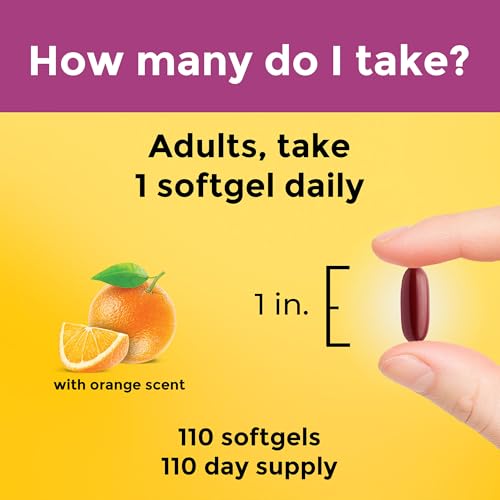 Nature Made Prenatal with Folic Acid + DHA, Dietary Supplement for Daily Nutritional Support, 110 Softgels, 110 Day Supply