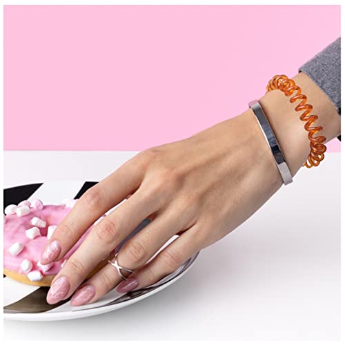 JINAVER Spiral Hair Ties, 9pcs Browr Coil Hair Ties for Women, Coil Bracelets for Thick Hair, Spiral Bracelet Phone Cord Hair Coils for Hair Ties Spiral