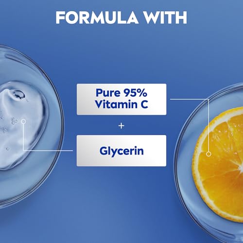NIVEA Body Lotion for Normal to Dry Skin, Natural Glow, with Vitamin C and UV Filter, Moisturizes and Evens Skin Tone, 625ml