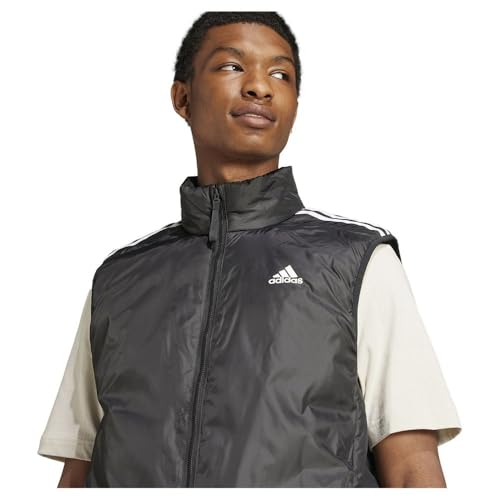 adidas Men's Essentials 3 Stripes Insulated Vest Thin Filled Jacket (pack of 1)