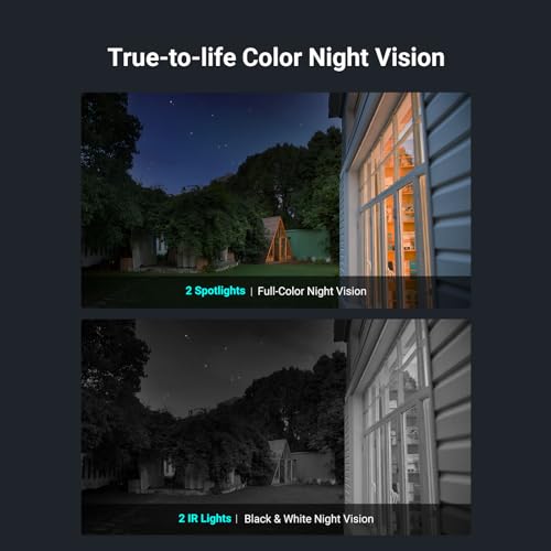 EZVIZ CB5 4K Solar Security Camera Outdoor Wireless 2-IN-1 Built-in Solar Panel, Color Night Vision, Human Detection, Vehicle Detection, Two Way Audio, Weatherproof, Alexa Compatible, White