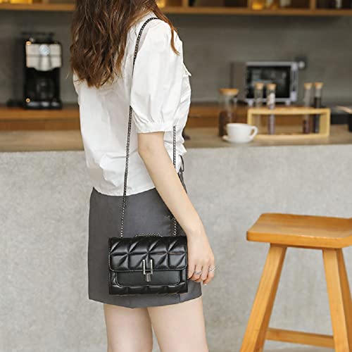 LCHYG Crossbody Bags for Women Black PU Leather Shoulder Bag, Cellphone Bags Wallet Purse and Handbags Card Holder for Women